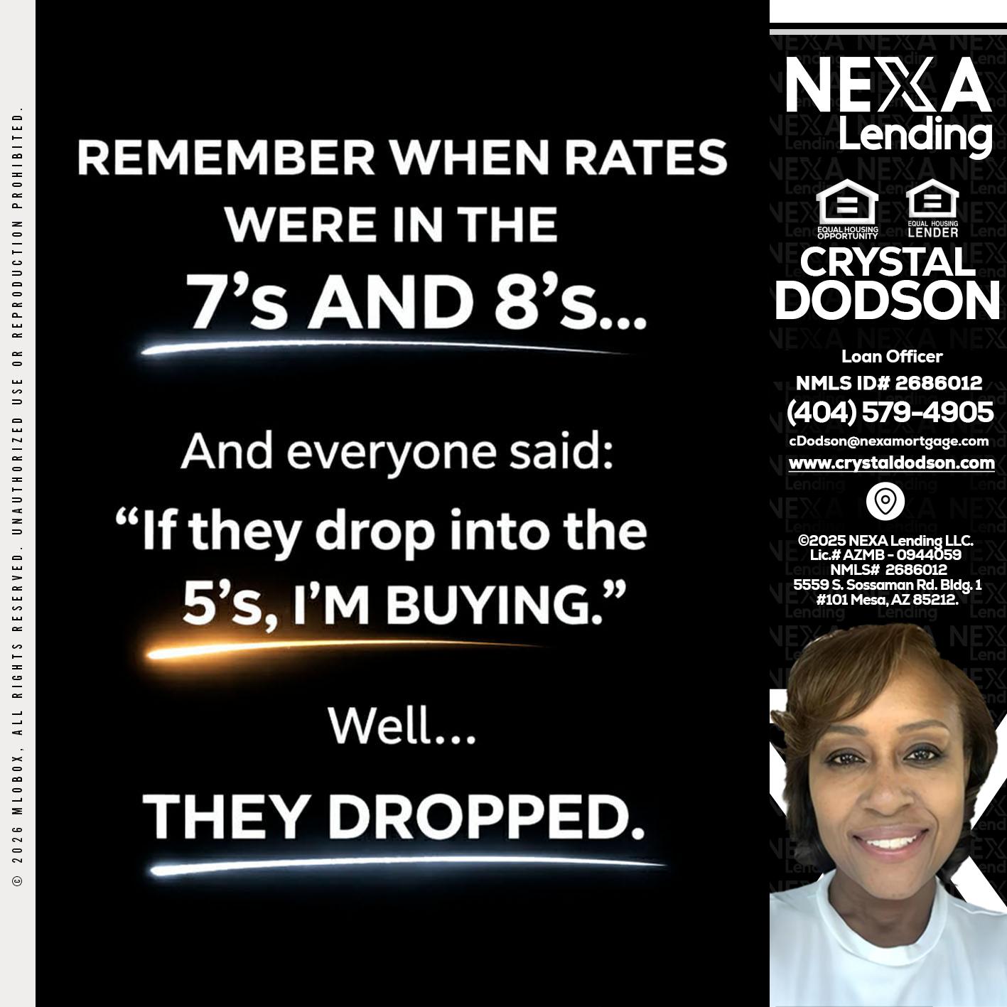 REMEMBER WHEN - Crystal Dodson -Loan Officer