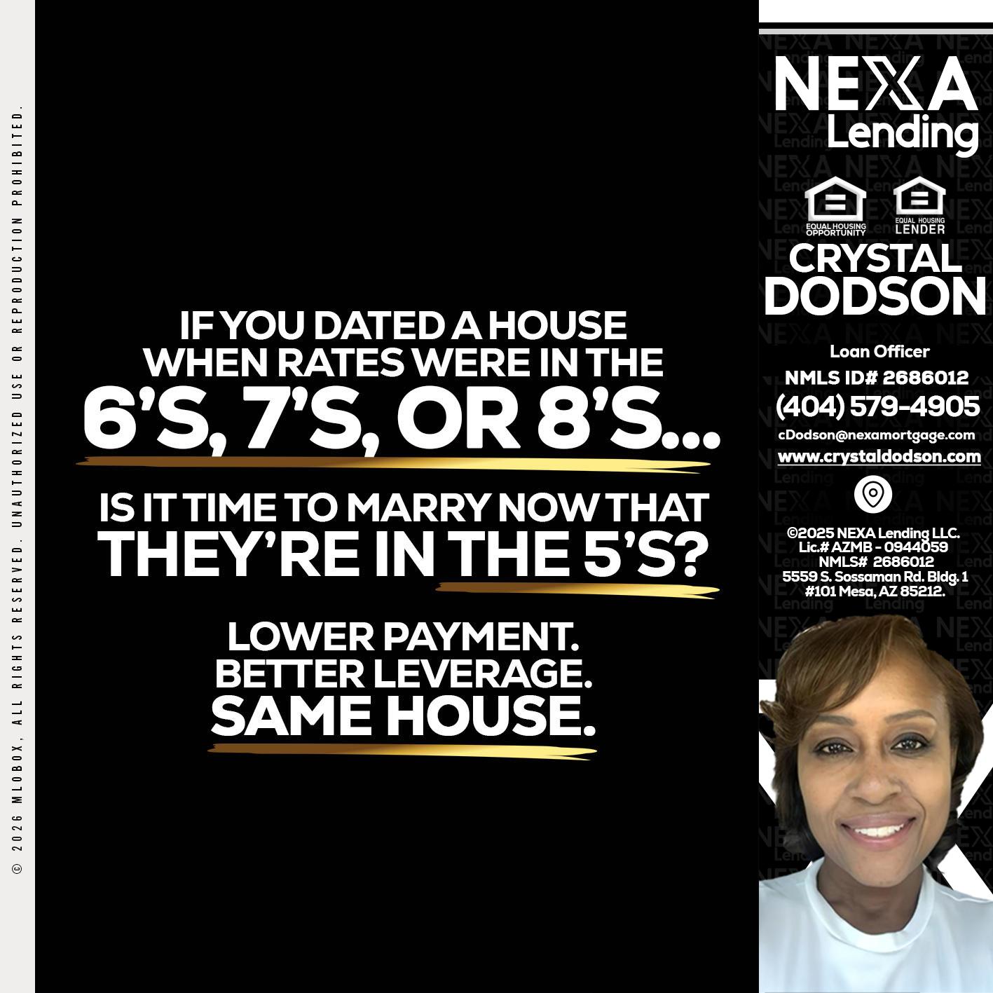 if you dated a house - Crystal Dodson -Loan Officer