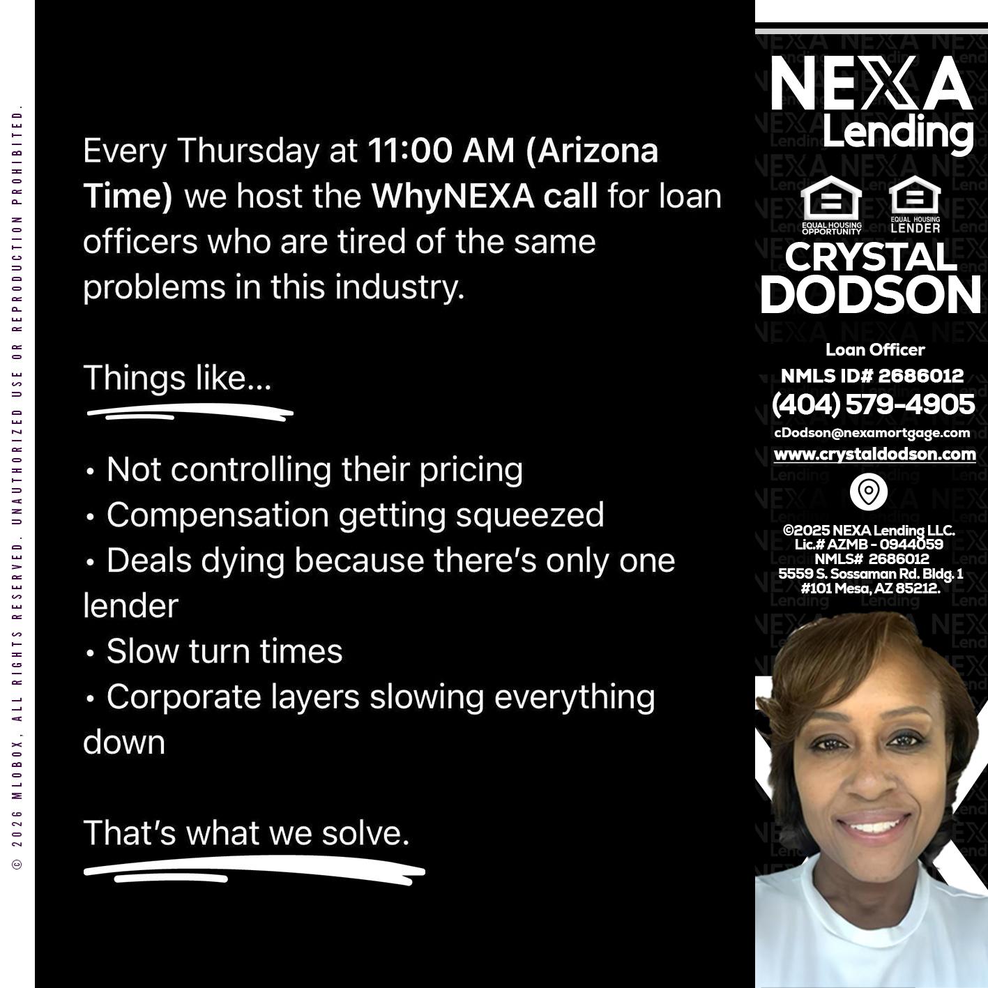 WHY NEXA - Crystal Dodson -Loan Officer