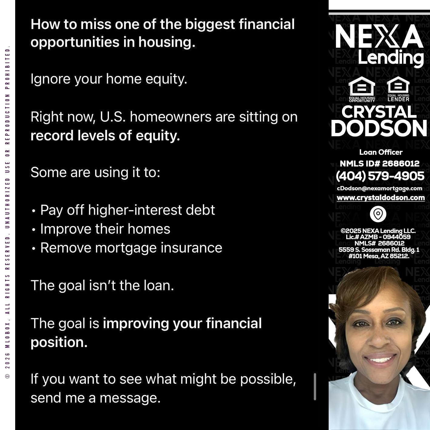 how to miss - Crystal Dodson -Loan Officer