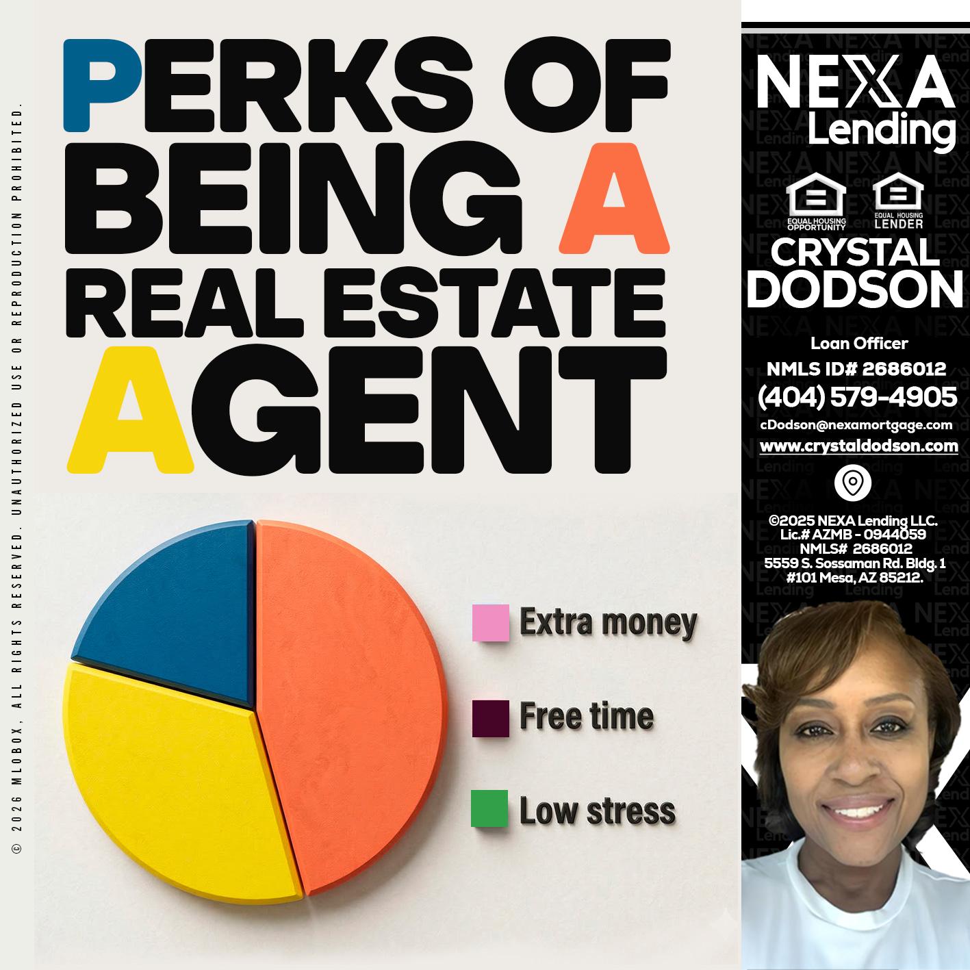 PERKS OF BEING - Crystal Dodson -Loan Officer