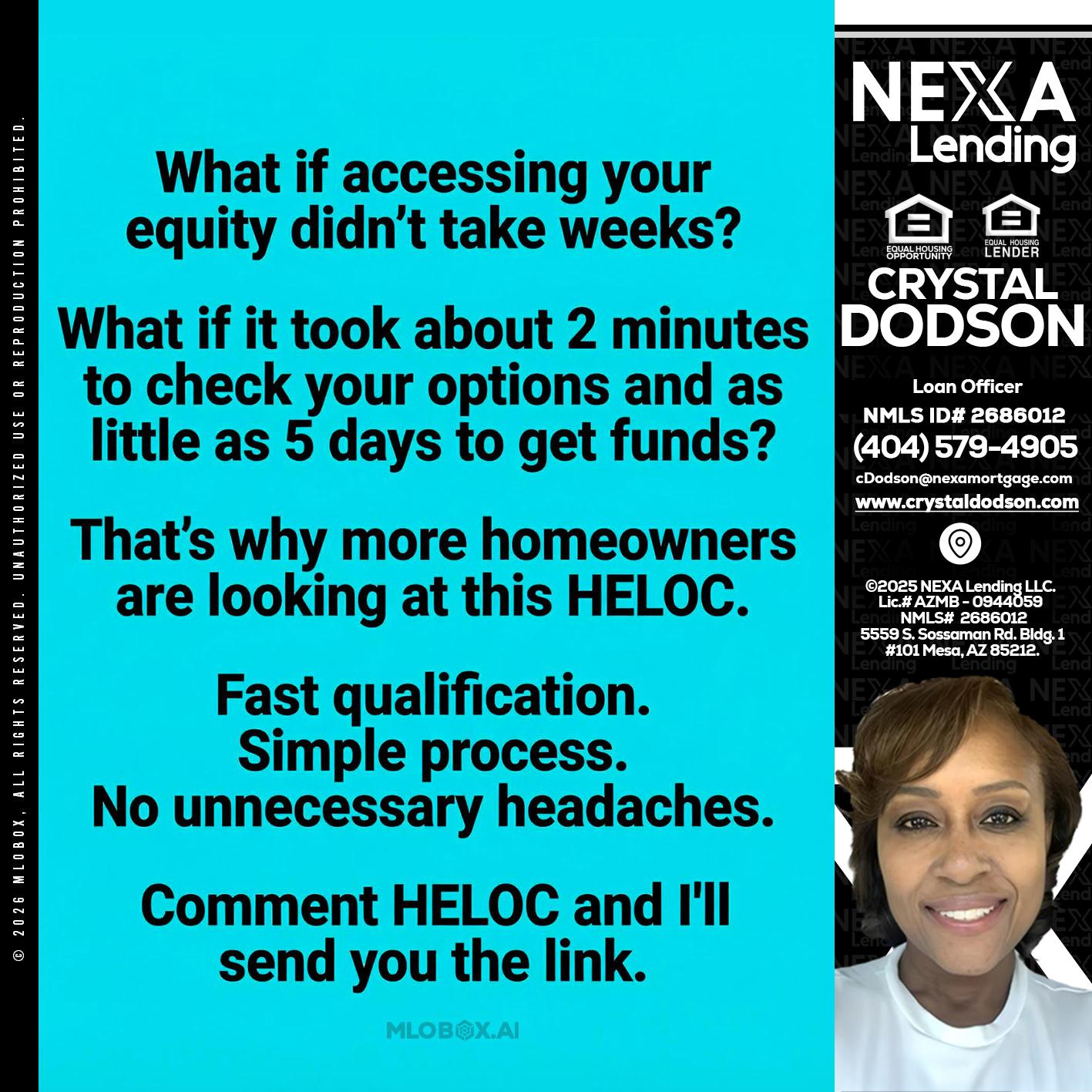 what if - Crystal Dodson -Loan Officer