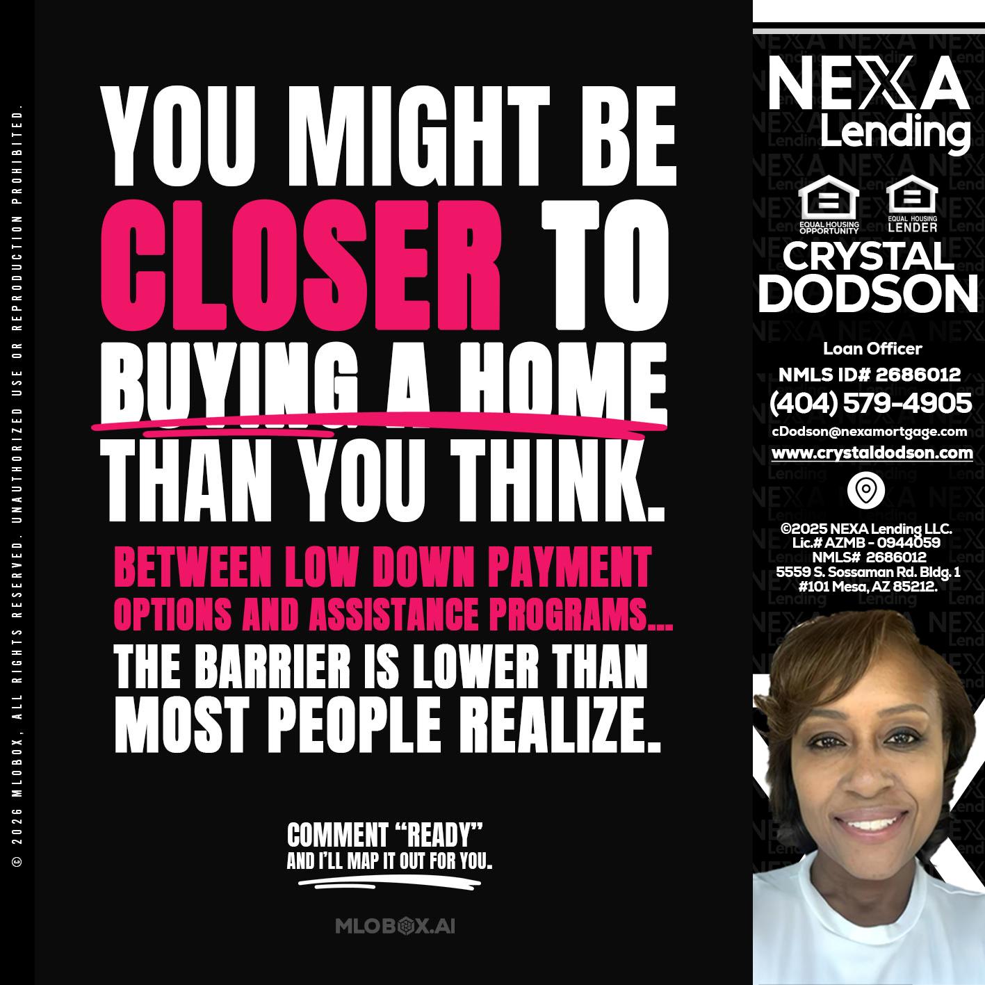 YOU MIGHT BE - Crystal Dodson -Loan Officer