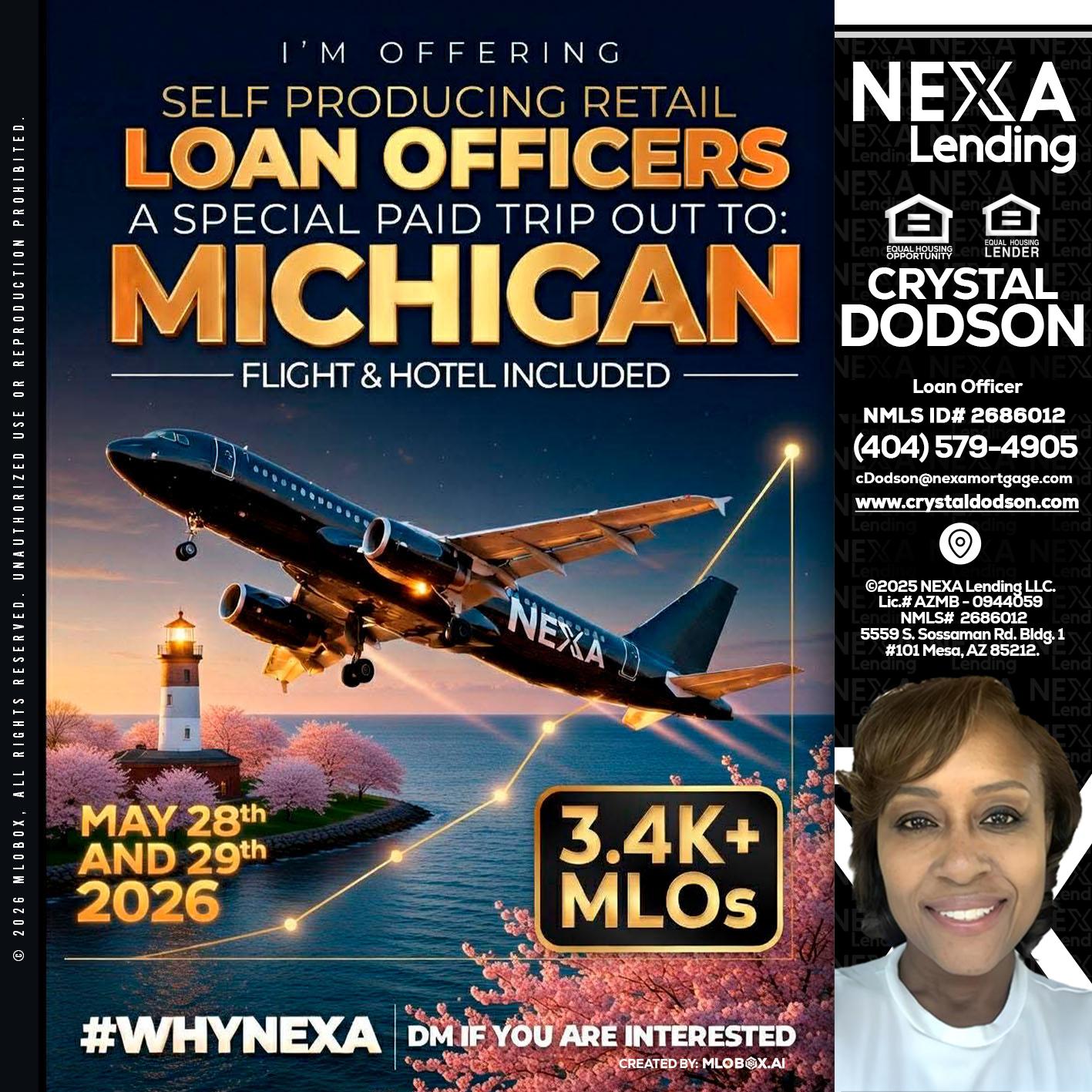 MICHIGAN TRIP - Crystal Dodson -Loan Officer