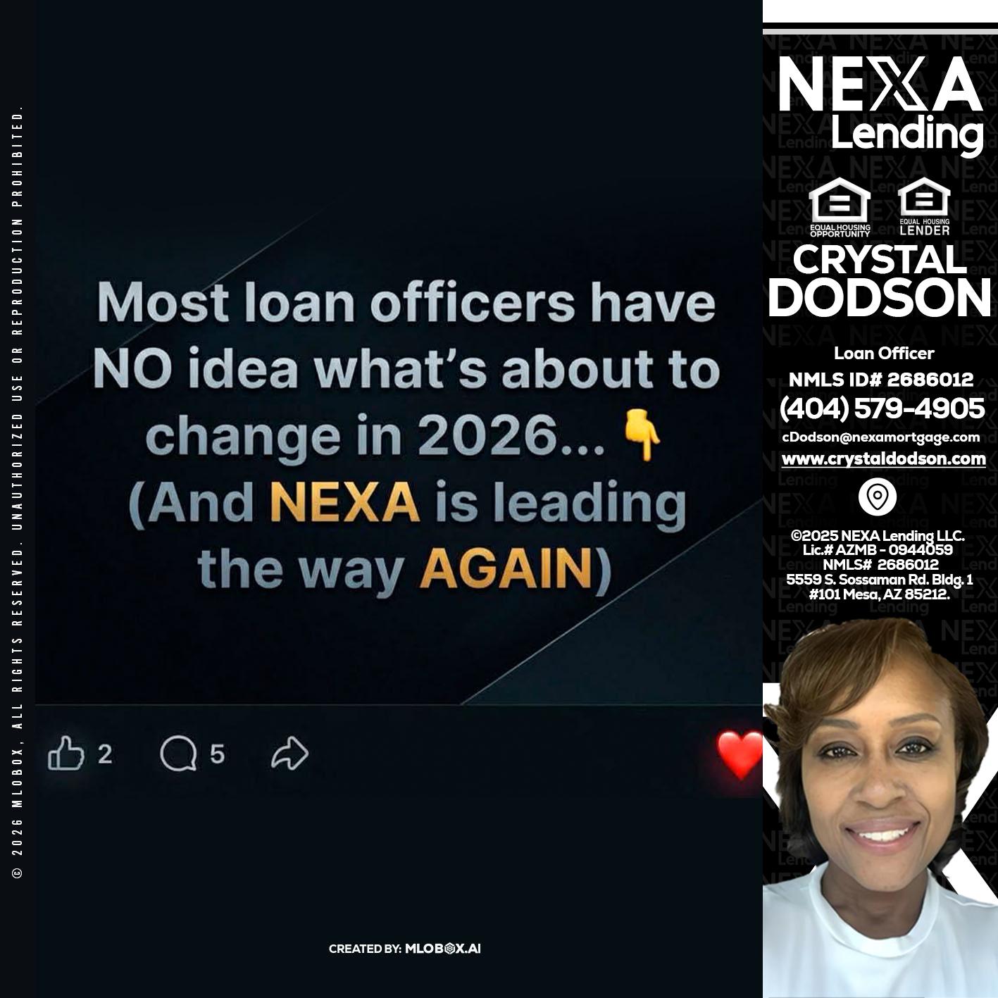 most loan officers - Crystal Dodson -Loan Officer