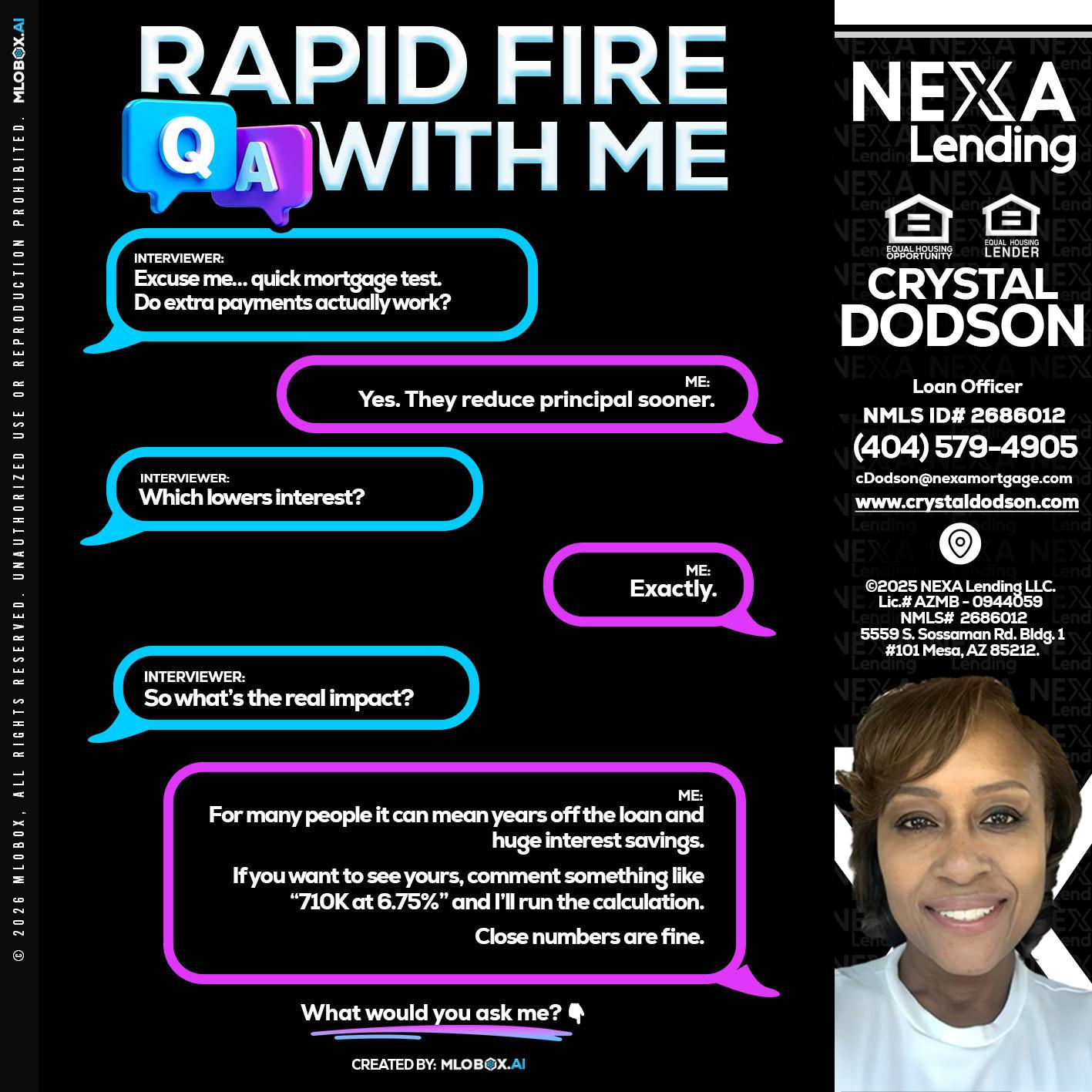 RAPID QA - Crystal Dodson -Loan Officer