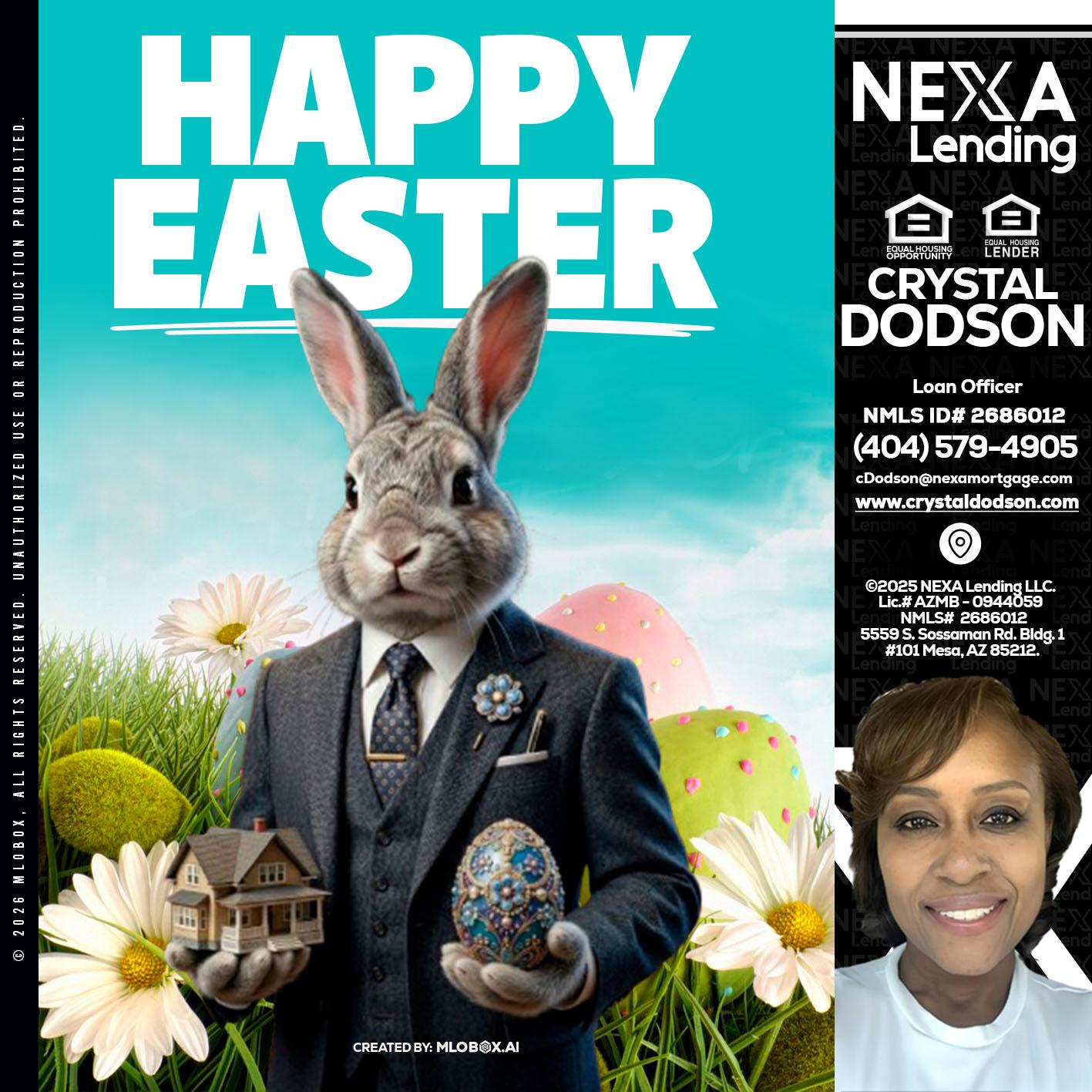 HAPPY EASTER - Crystal Dodson -Loan Officer