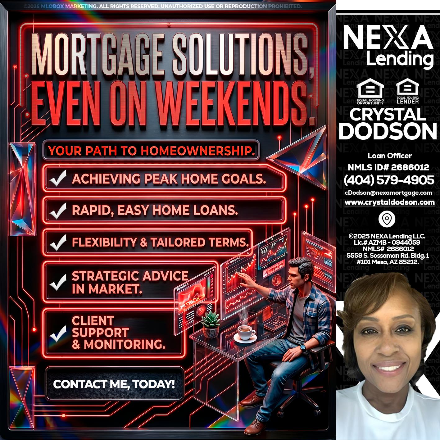 WEEKEND SOLUTIONS - Crystal Dodson -Loan Officer