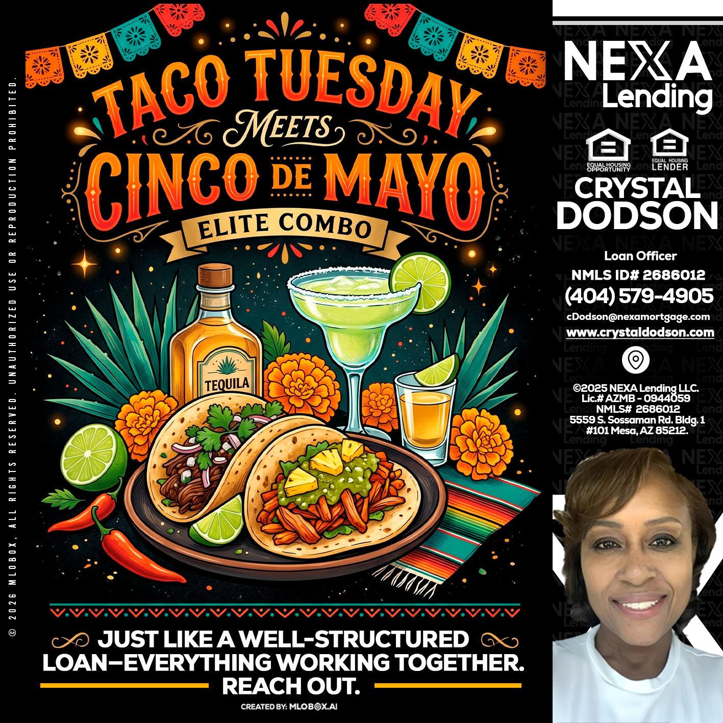 TACO TUESDAY - Crystal Dodson -Loan Officer