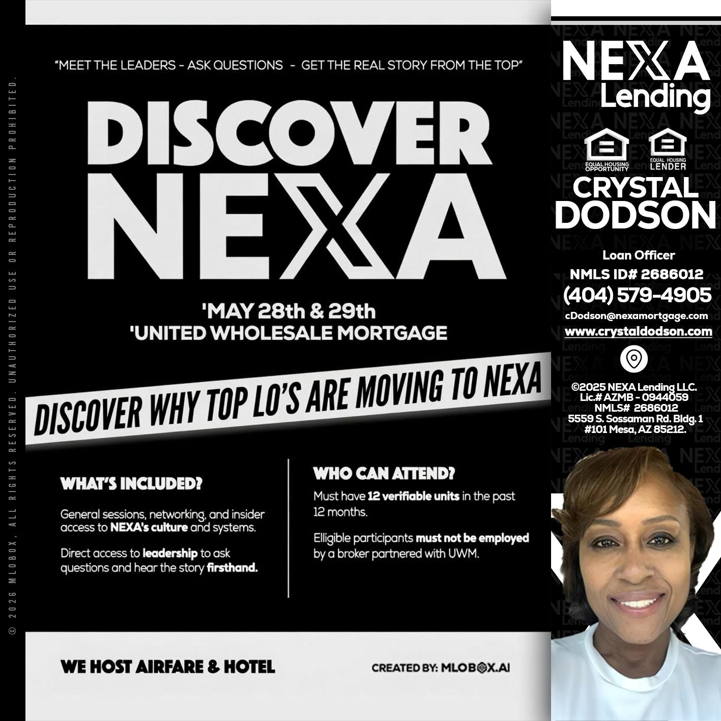 DISCOVER NEXA - Crystal Dodson -Loan Officer