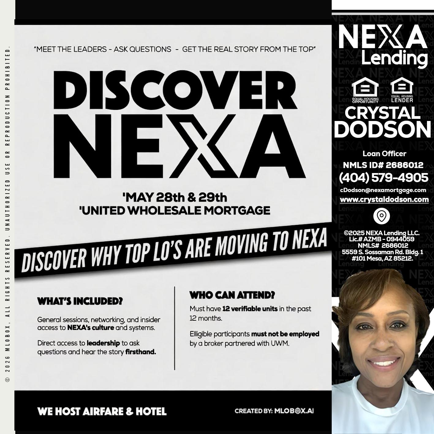 DISCOVER NEXA - Crystal Dodson -Loan Officer