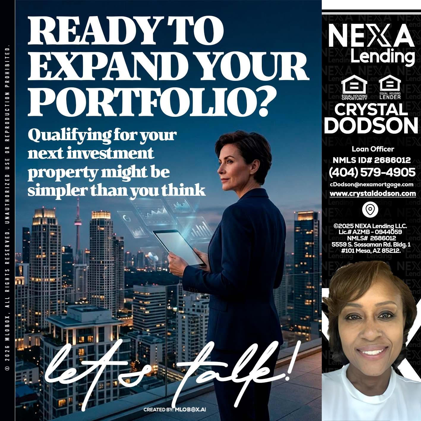 READY TO EXPAND - Crystal Dodson -Loan Officer