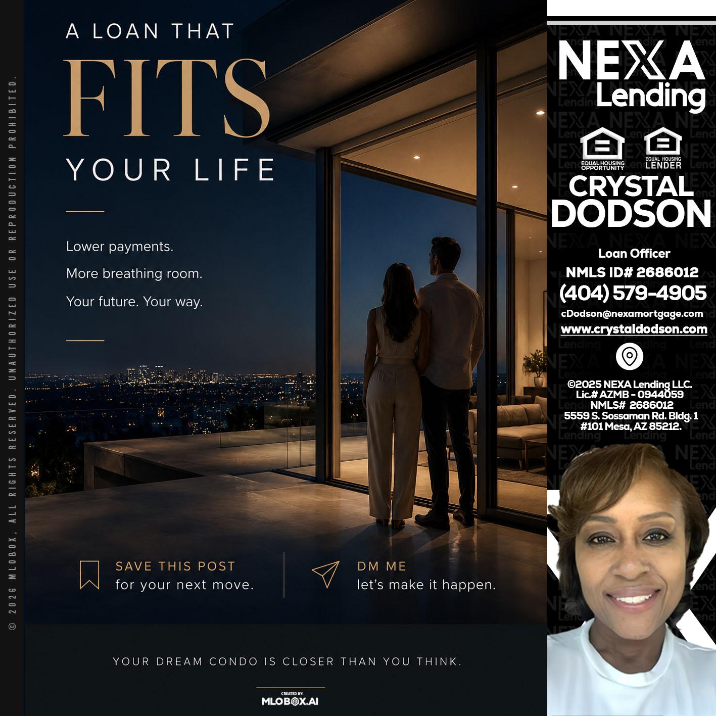 LOANS THAT FIT - Crystal Dodson -Loan Officer