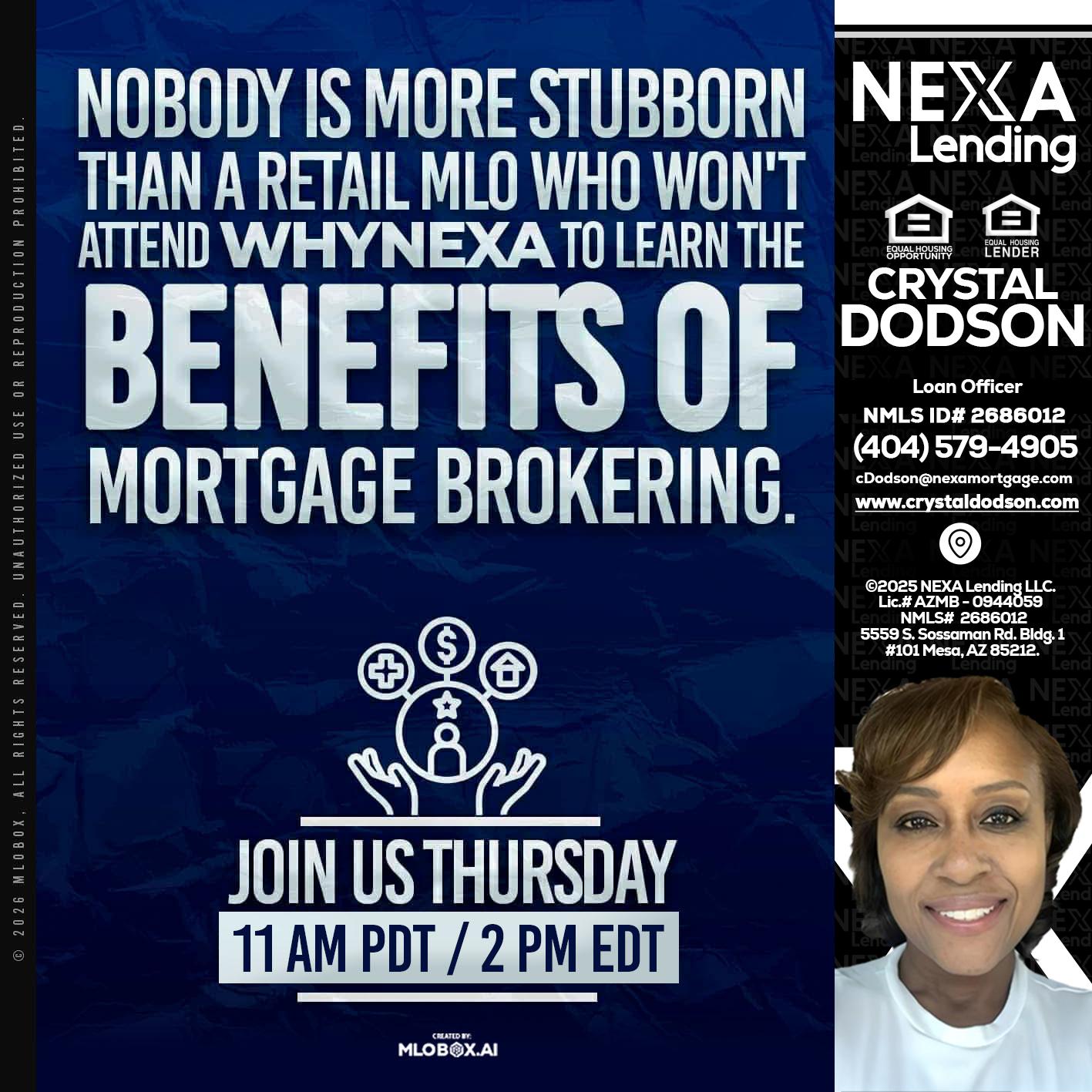 WHY NEXA - Crystal Dodson -Loan Officer