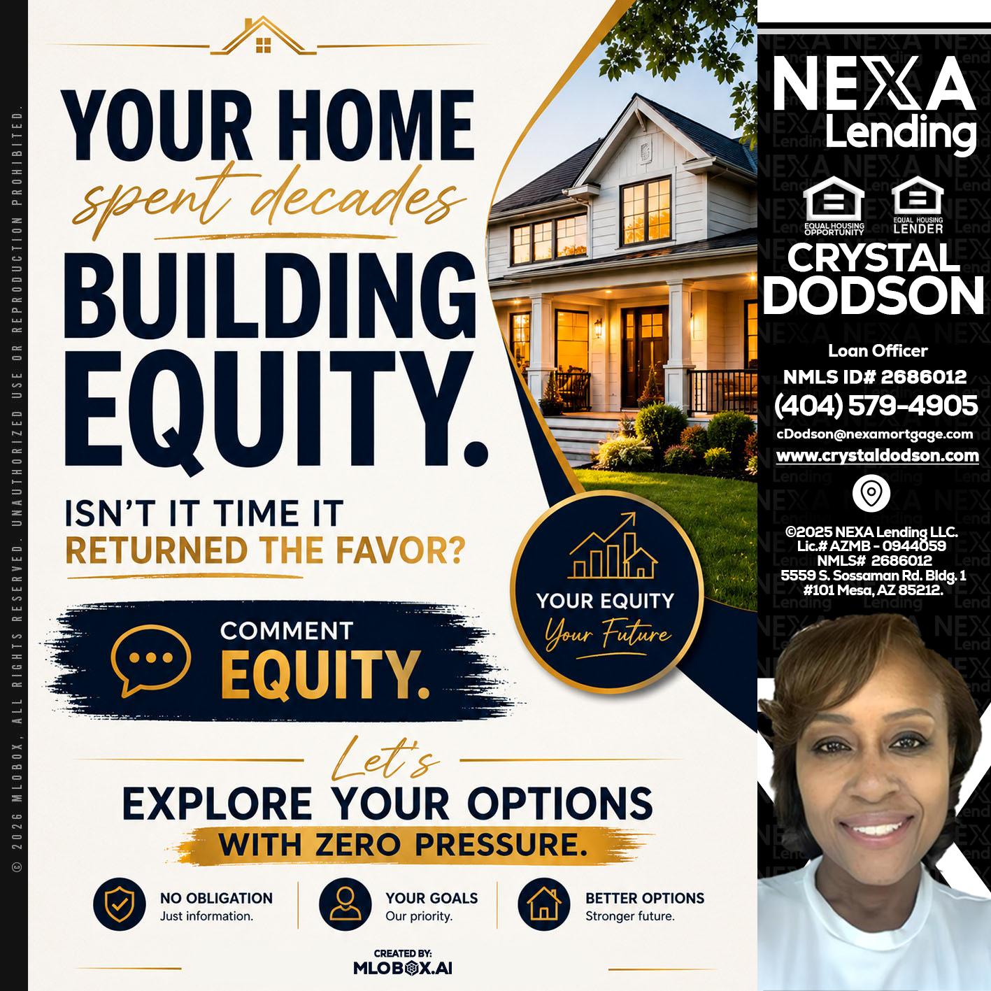 building equity - Crystal Dodson -Loan Officer