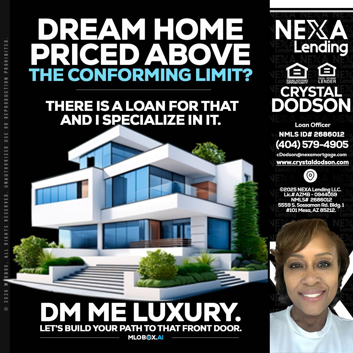 DREAM HOME - Crystal Dodson -Loan Officer
