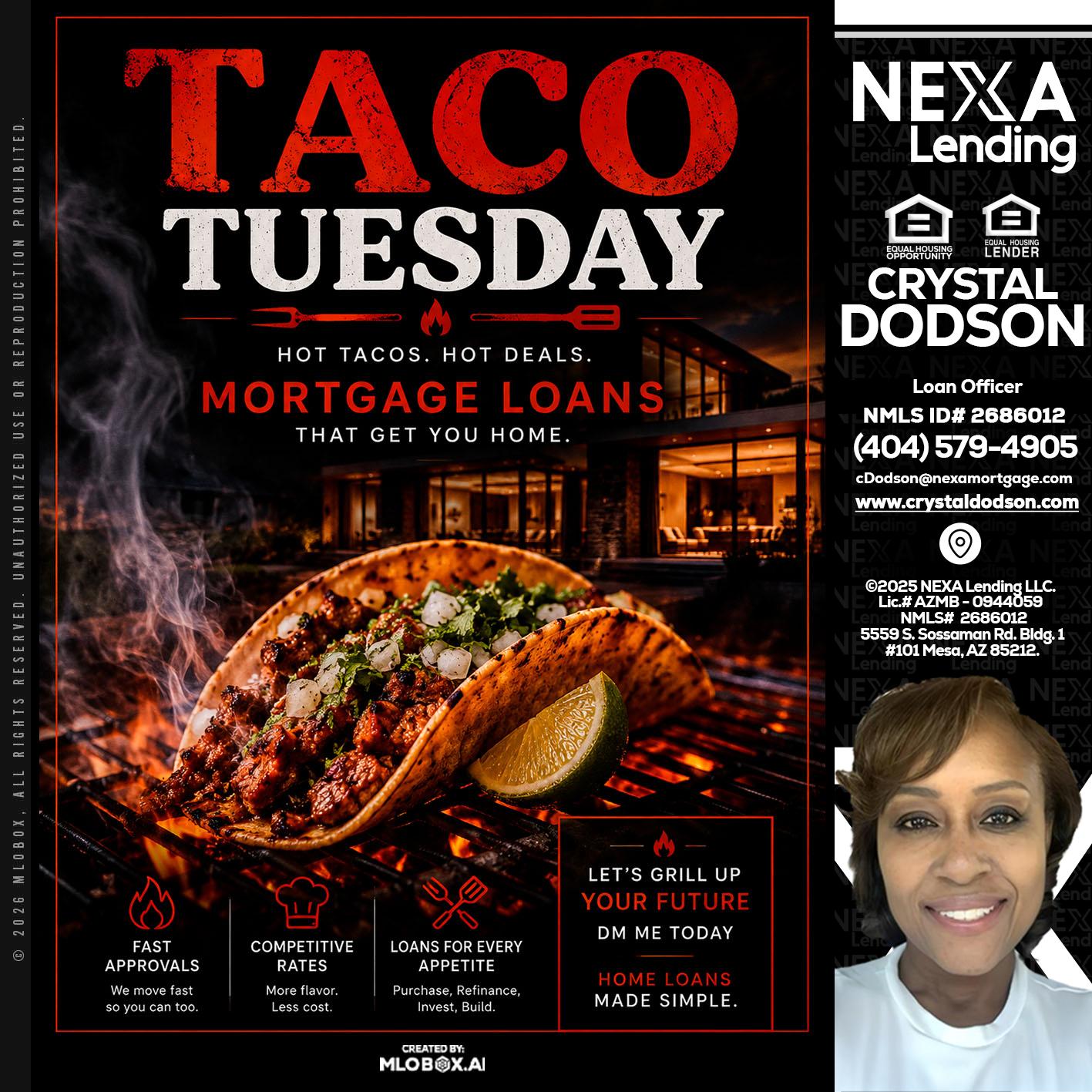 TACO TUESDAY - Crystal Dodson -Loan Officer