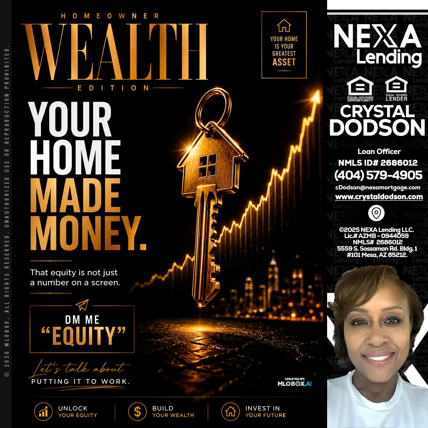 YOUR HOME MADE - Crystal Dodson -Loan Officer