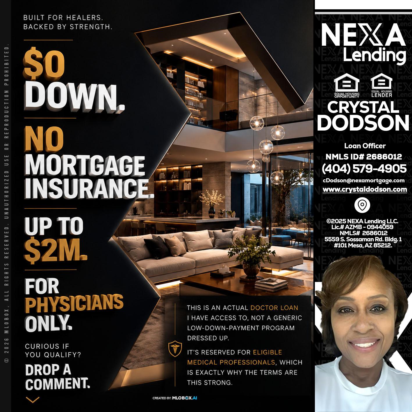 $0 DOWN - Crystal Dodson -Loan Officer