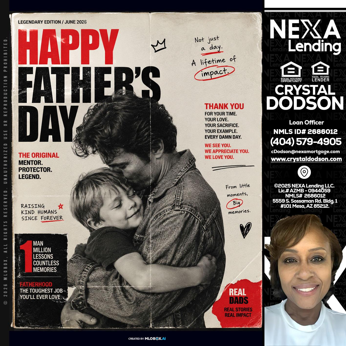 HAPPY FATHERS DAY - Crystal Dodson -Loan Officer