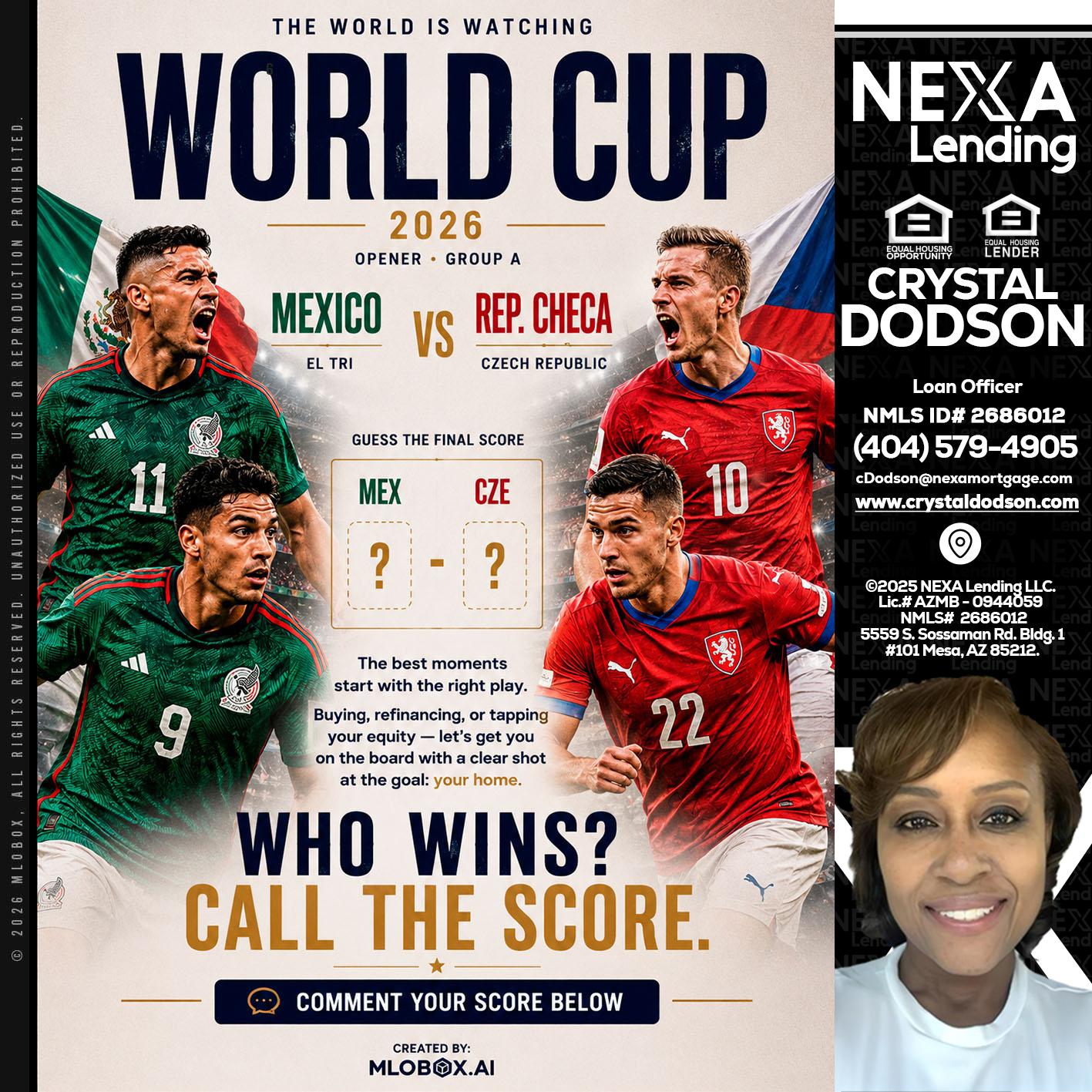 WORLD CUP 2026 - Crystal Dodson -Loan Officer