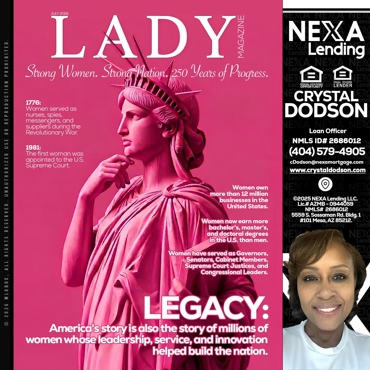 LADY LIBERTY! - Crystal Dodson -Loan Officer