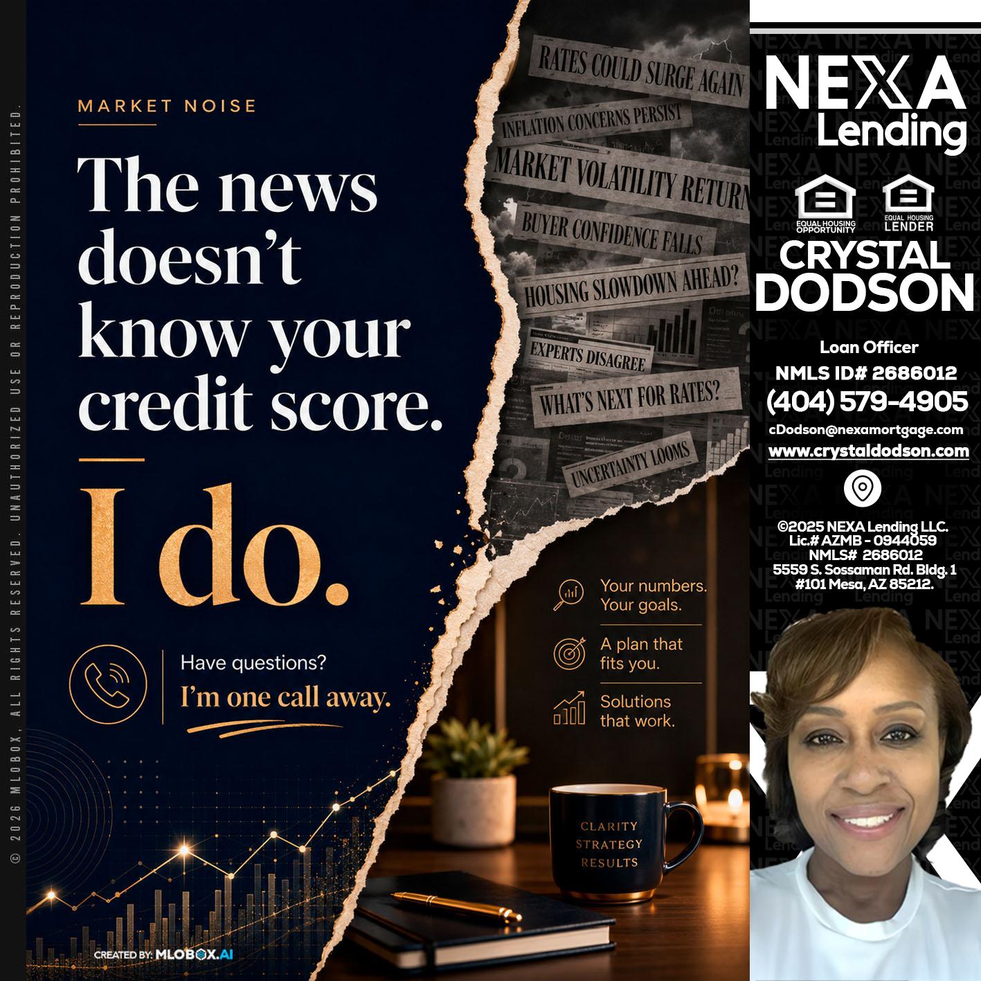 MARKET NOISE - Crystal Dodson -Loan Officer