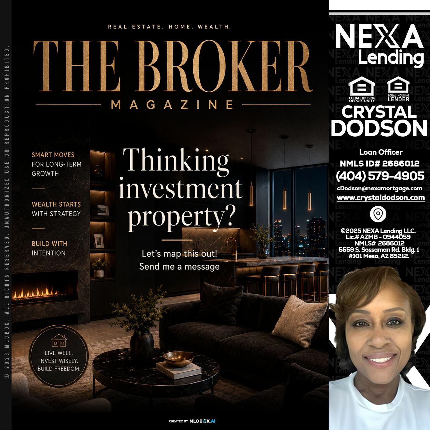 THE BROKER - Crystal Dodson -Loan Officer