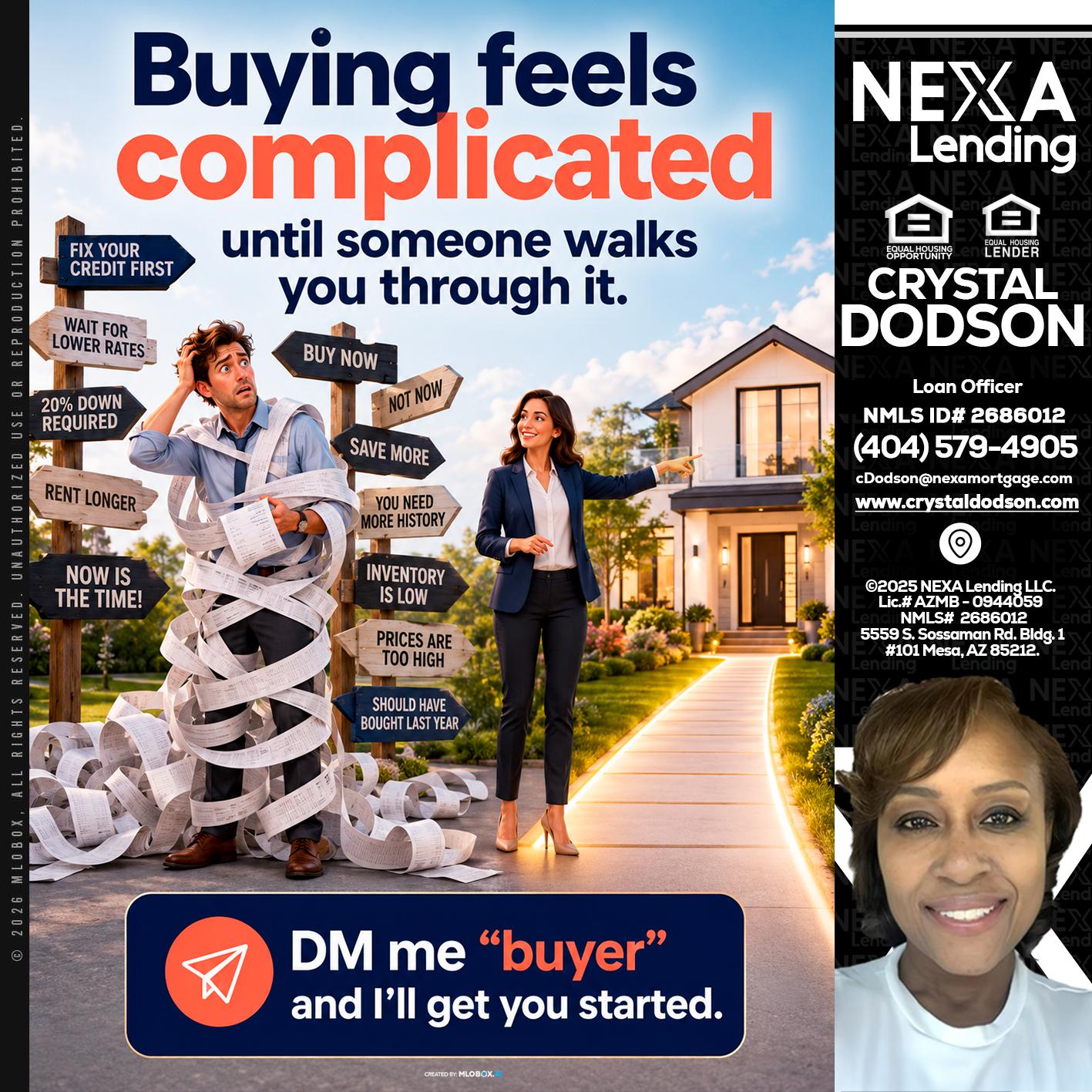 buying feels - Crystal Dodson -Loan Officer