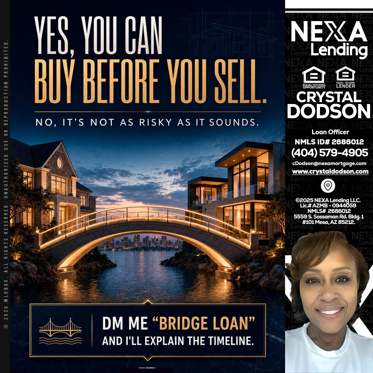 YES, YOU CAN - Crystal Dodson -Loan Officer