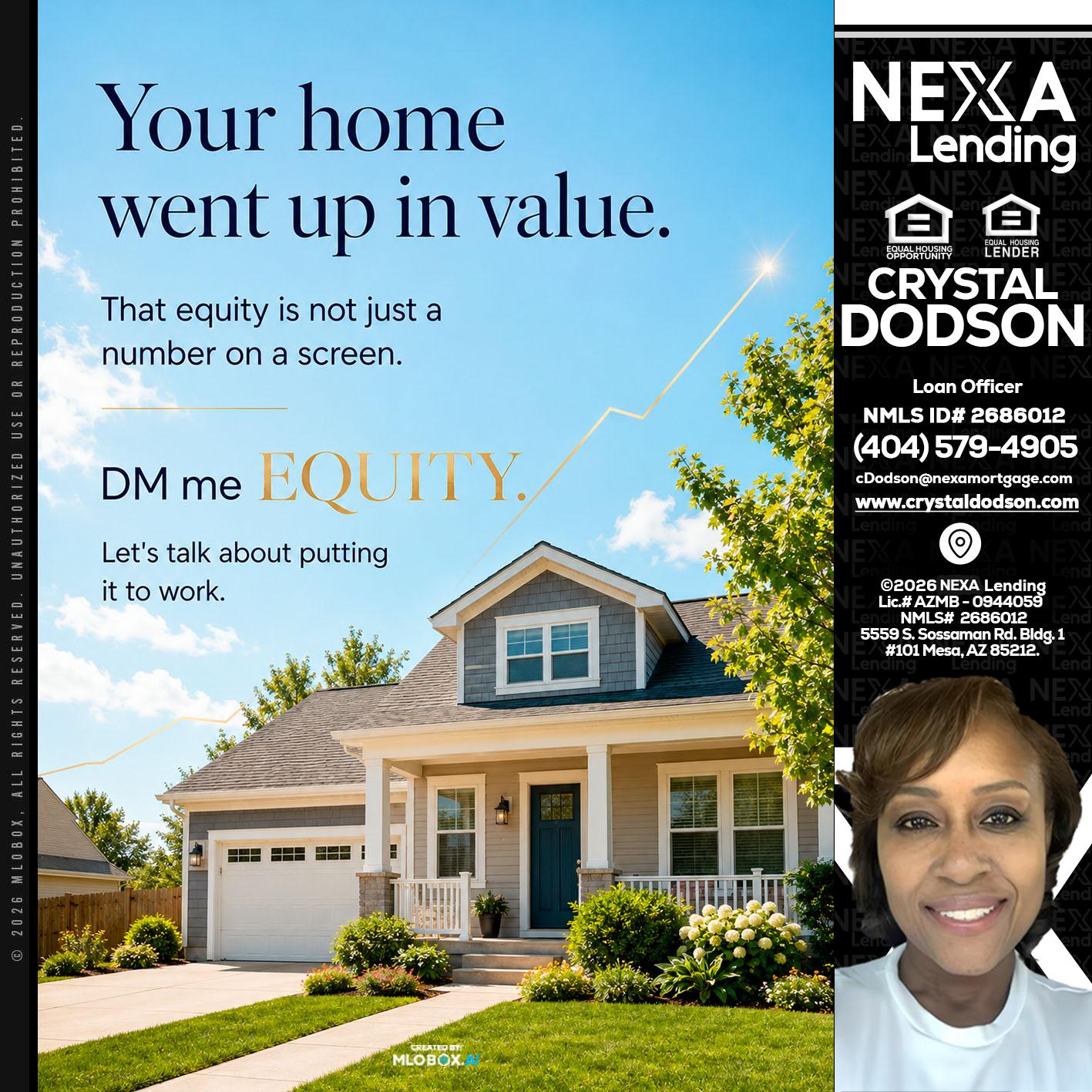 YOUR HOME - Crystal Dodson -Loan Officer