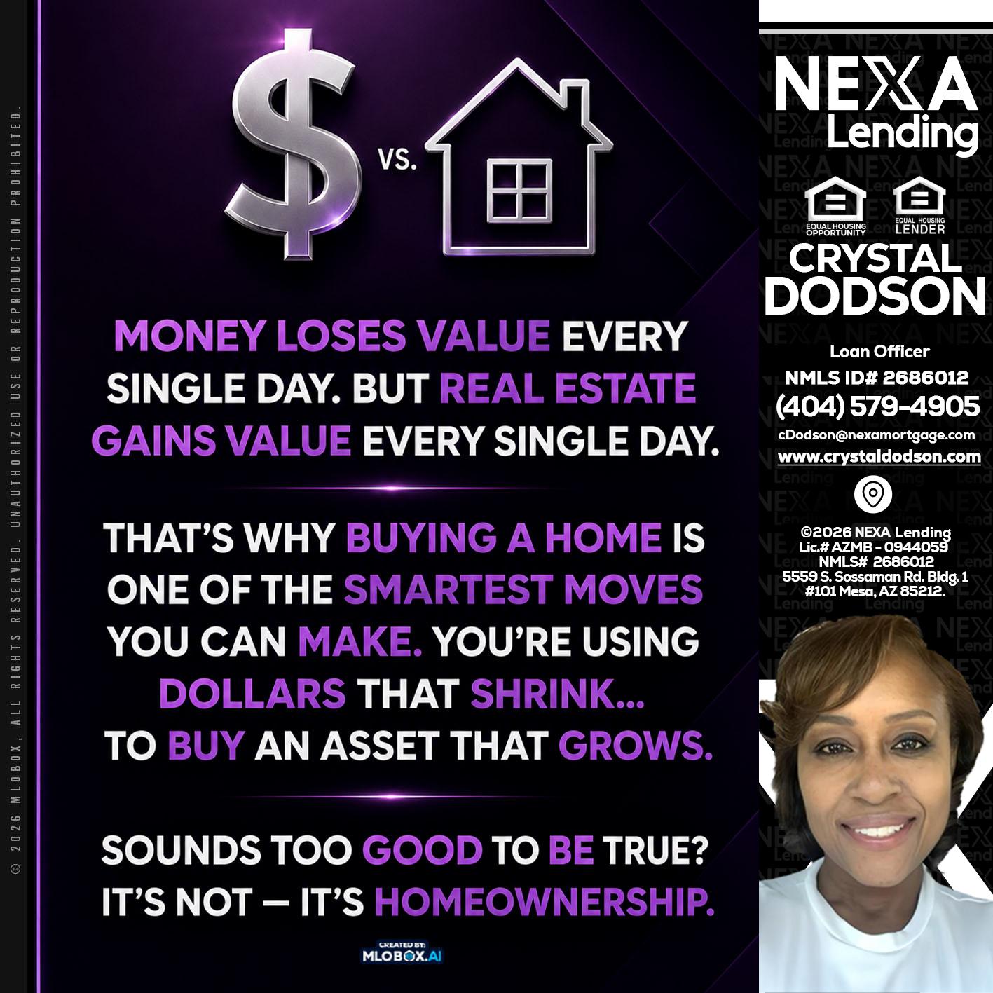 MONEY LOSES - Crystal Dodson -Loan Officer