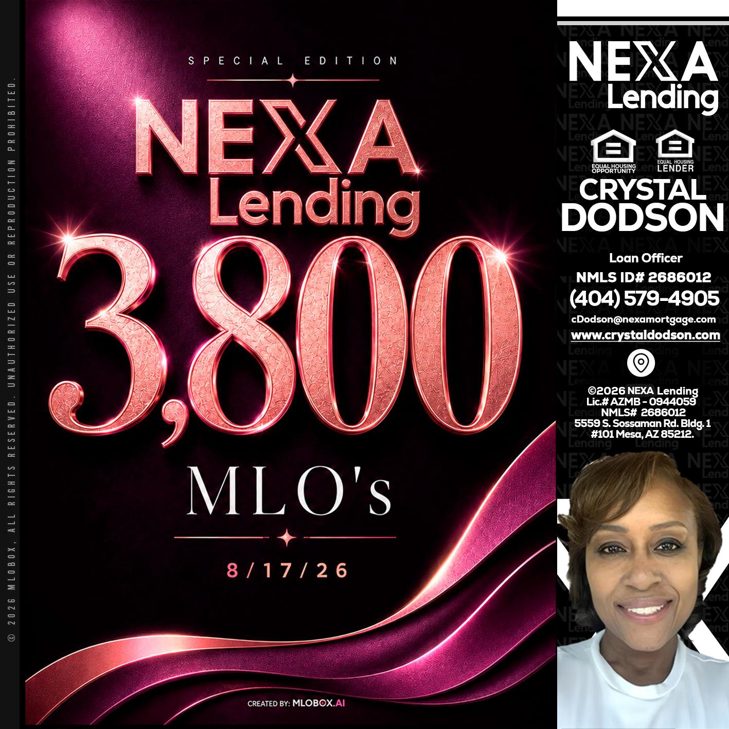 3800 MLOs - Crystal Dodson -Loan Officer