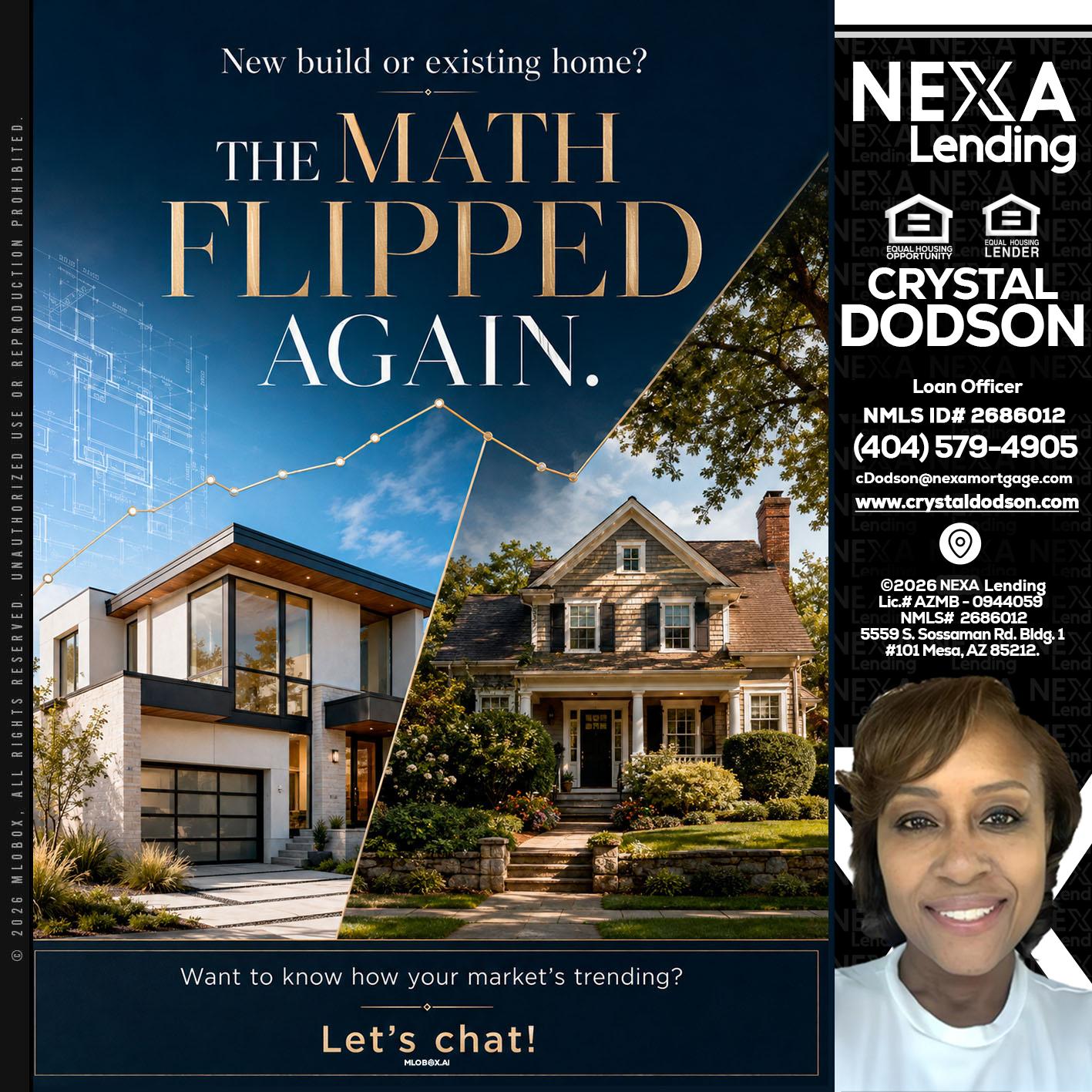 THE MATH FLIPED - Crystal Dodson -Loan Officer