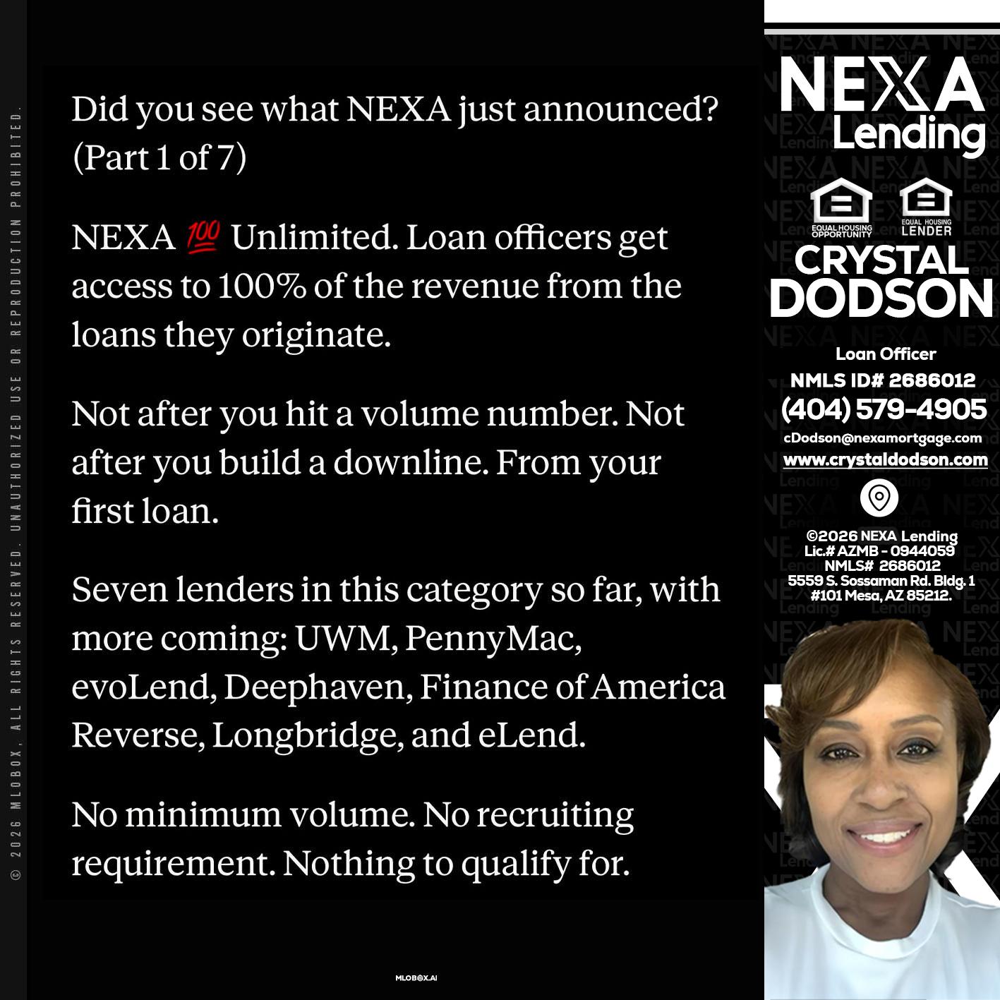 DID YOU KNOW - Crystal Dodson -Loan Officer