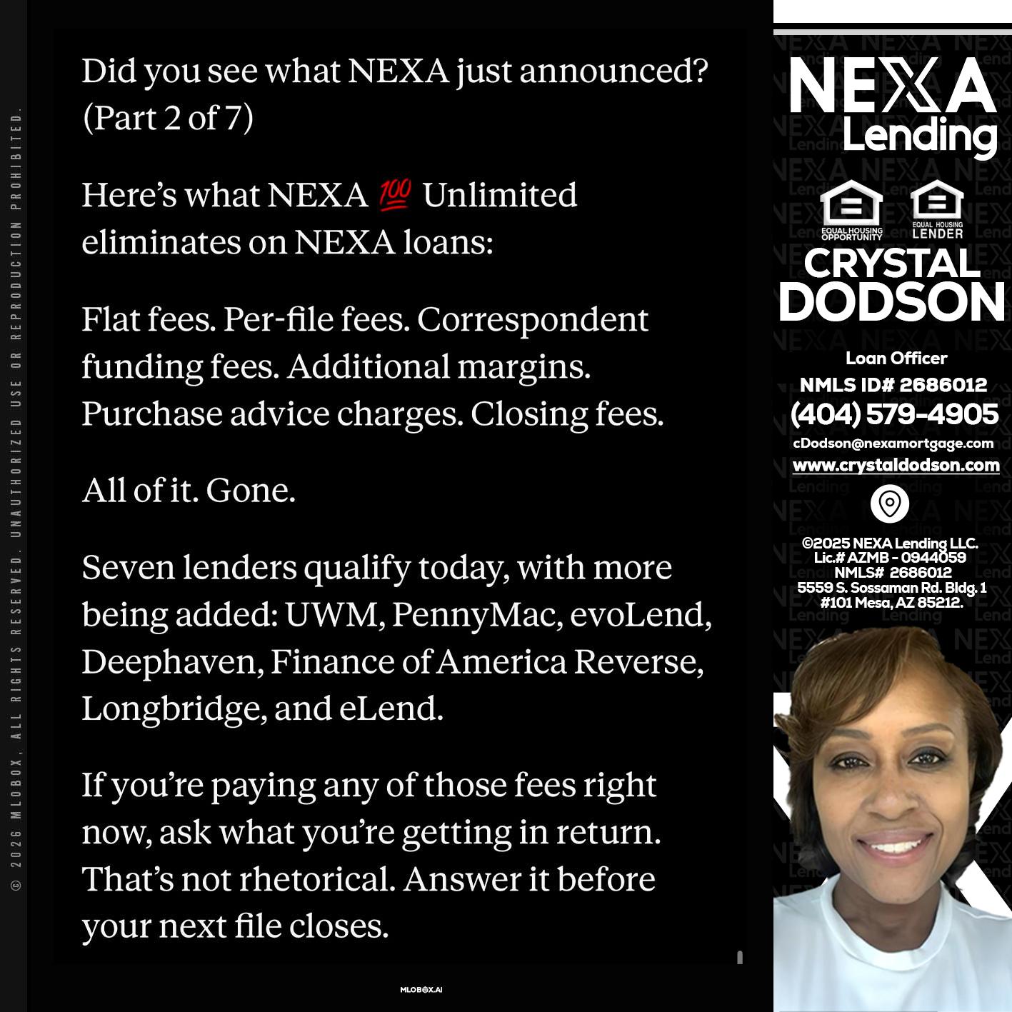 2 OF 7 - Crystal Dodson -Loan Officer