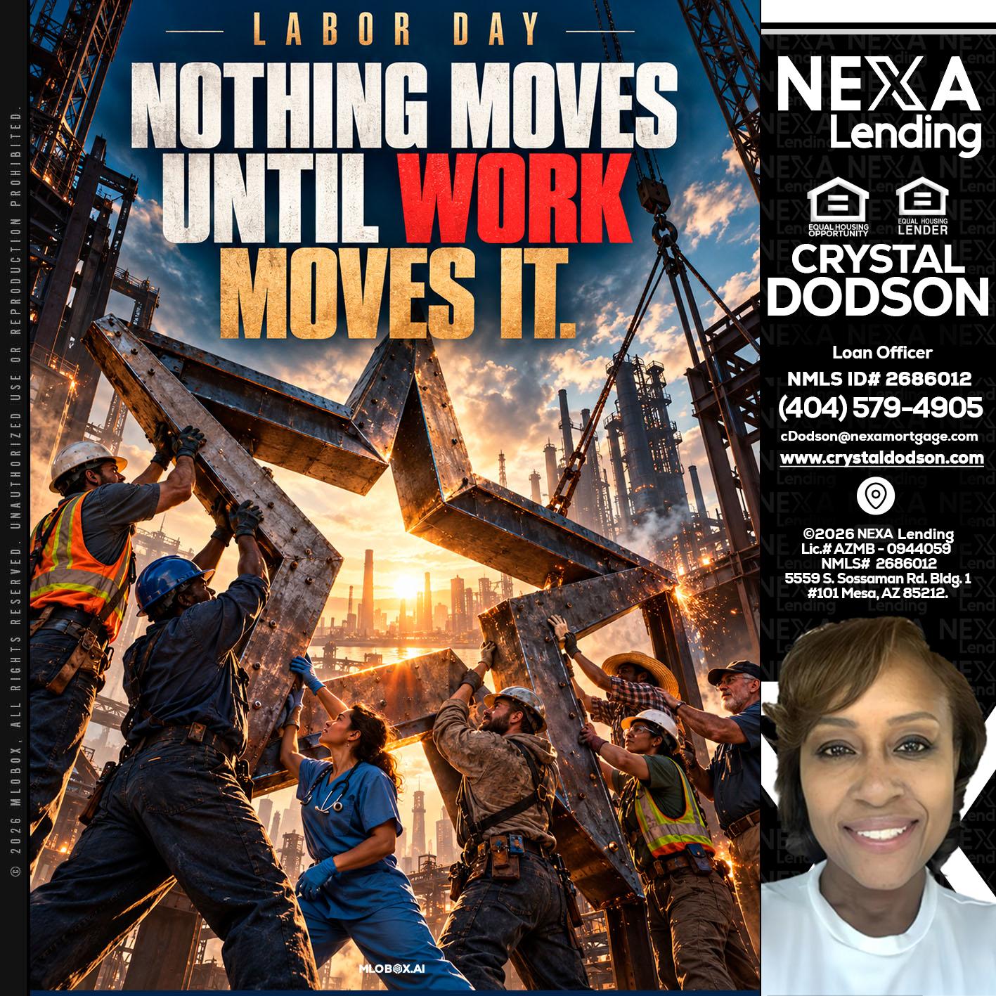 LABOR DAY - Crystal Dodson -Loan Officer